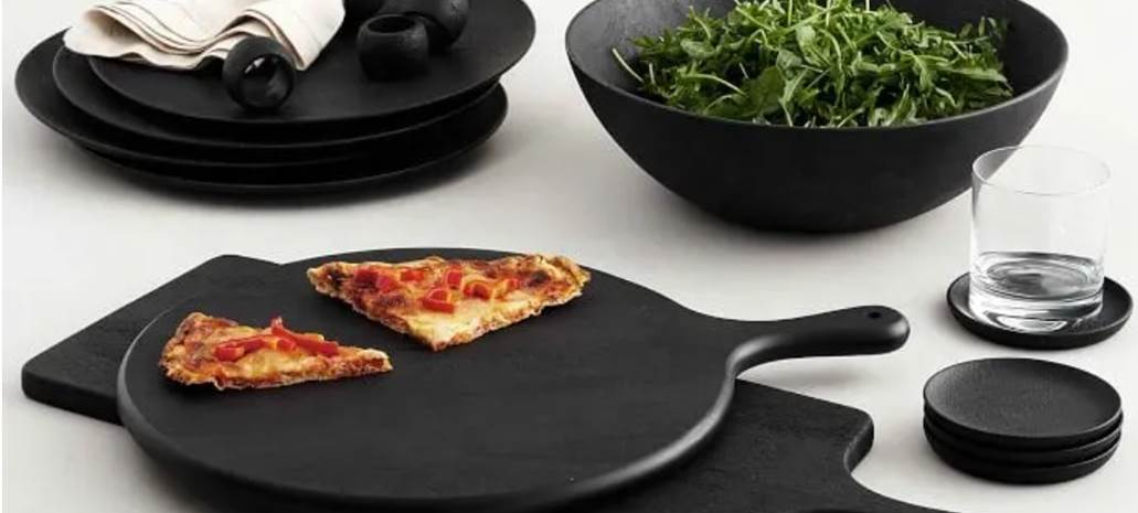 Chic Black Wood Serving Boards – Serve with Sophistication